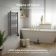 image 5 of Masterplug SmartEnergy Heated Towel Rail Radiator, Wi-Fi, 500W, Grey