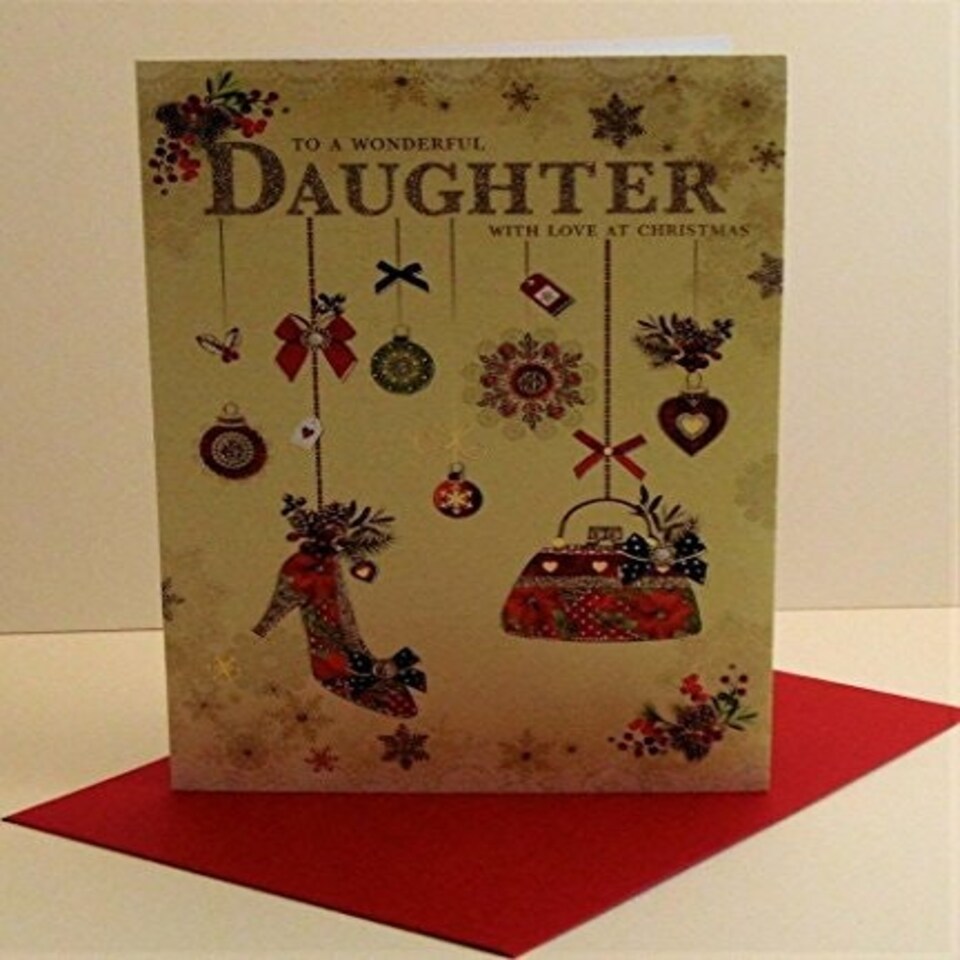 image 1 of Wishing Well Shoes & Handbag Daughter Christmas Card