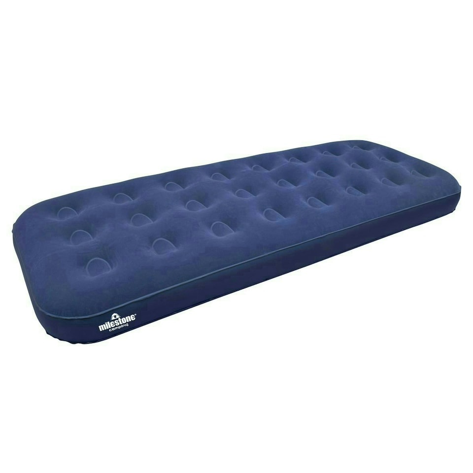image 1 of Milestone Camping Single Flocked Airbed