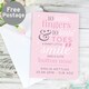 image 5 of Personalised '10 Little Fingers' Pink Baby Card