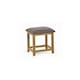 image 4 of Solid Oak Single Pedestal Dressing Table and Stool Set - FSC Mix