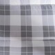 image 5 of OHS Reversible Coverless 10.5 Tog Soft Plush All Year Round Duvet Cover and Pillowcase Bedding Set Grey | Grey Gingham | Single