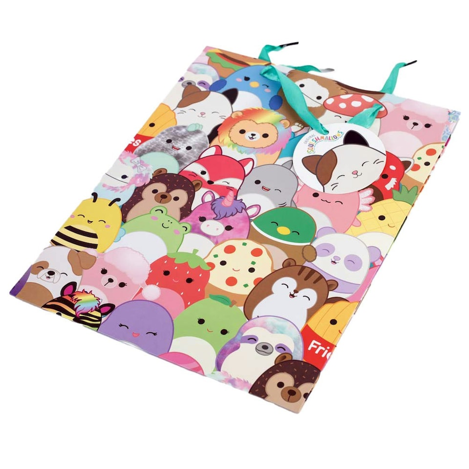 image 1 of Squishmallows Characters Gift Bag - Multicoloured - M