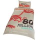 image 1 of National Geographic Dino Explorer Velociraptor Duvet Set - Beige/Red - Single