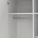 image 9 of Sprint Wardrobe with 2 Doors + 3 Drawers in White