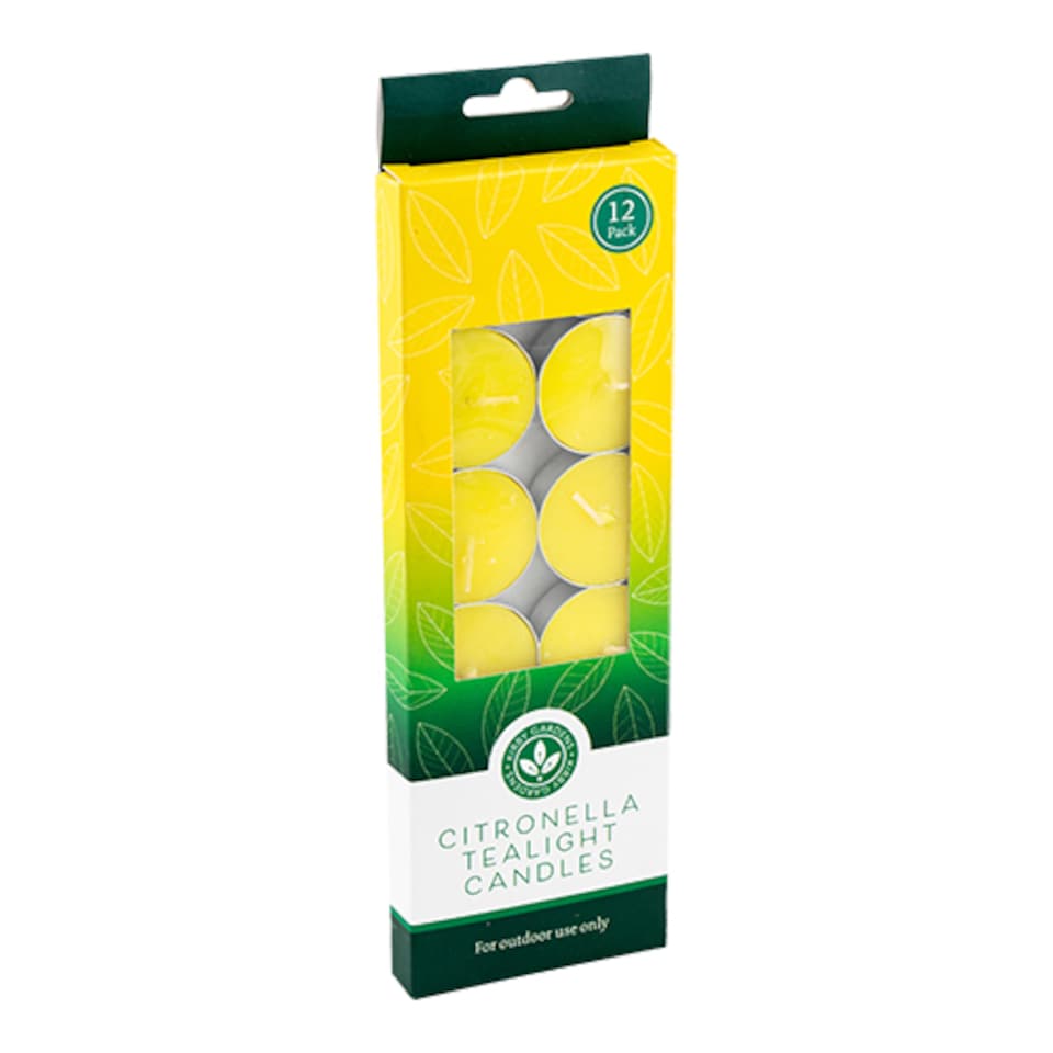 image 1 of Citronella Tealight Candles 12 Pack
