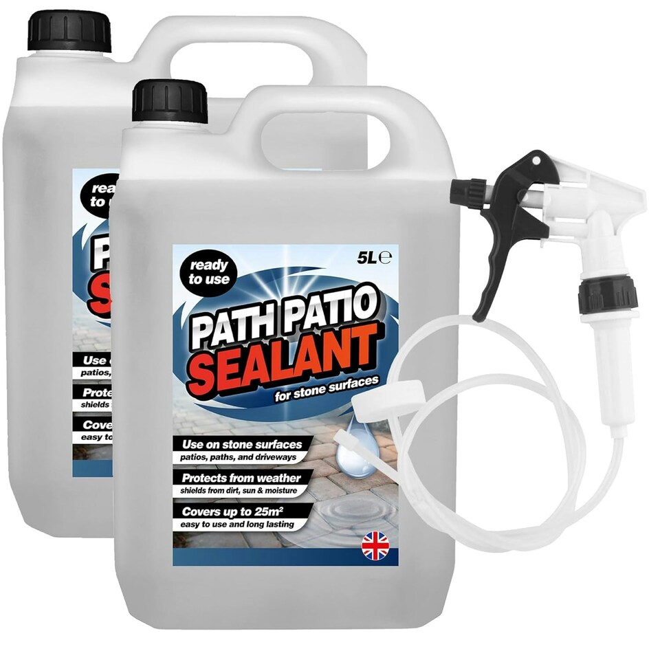 image 1 of 4 x 5L Ready To Use Path & Patio Sealant With Convenient Long Hose Trigger