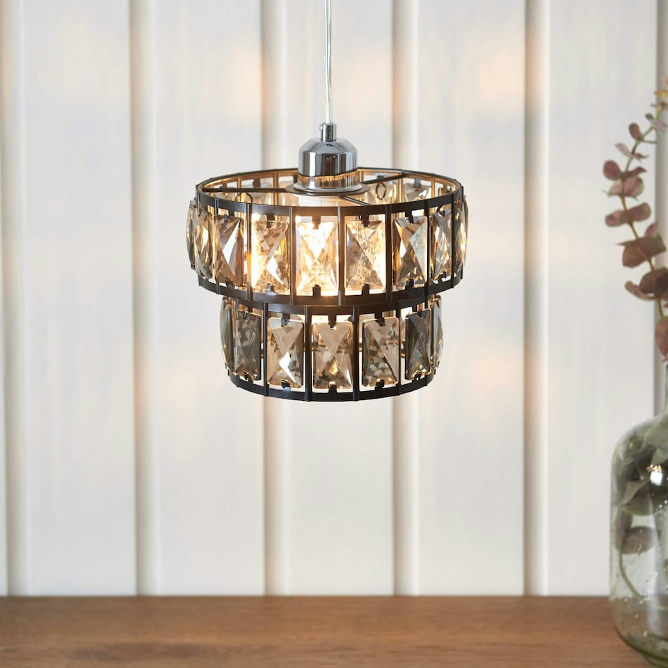 image 1 of Darla Black Ceiling Pendant Shade