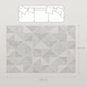 image 3 of HOMCOM Modern Area Rug, Geometric Pattern Non-Slip Washable Rug, Soft Floor Carpet for Living Room, Bedroom, Dining Room, Home Office, 290 x 200 cm, Grey | Grey