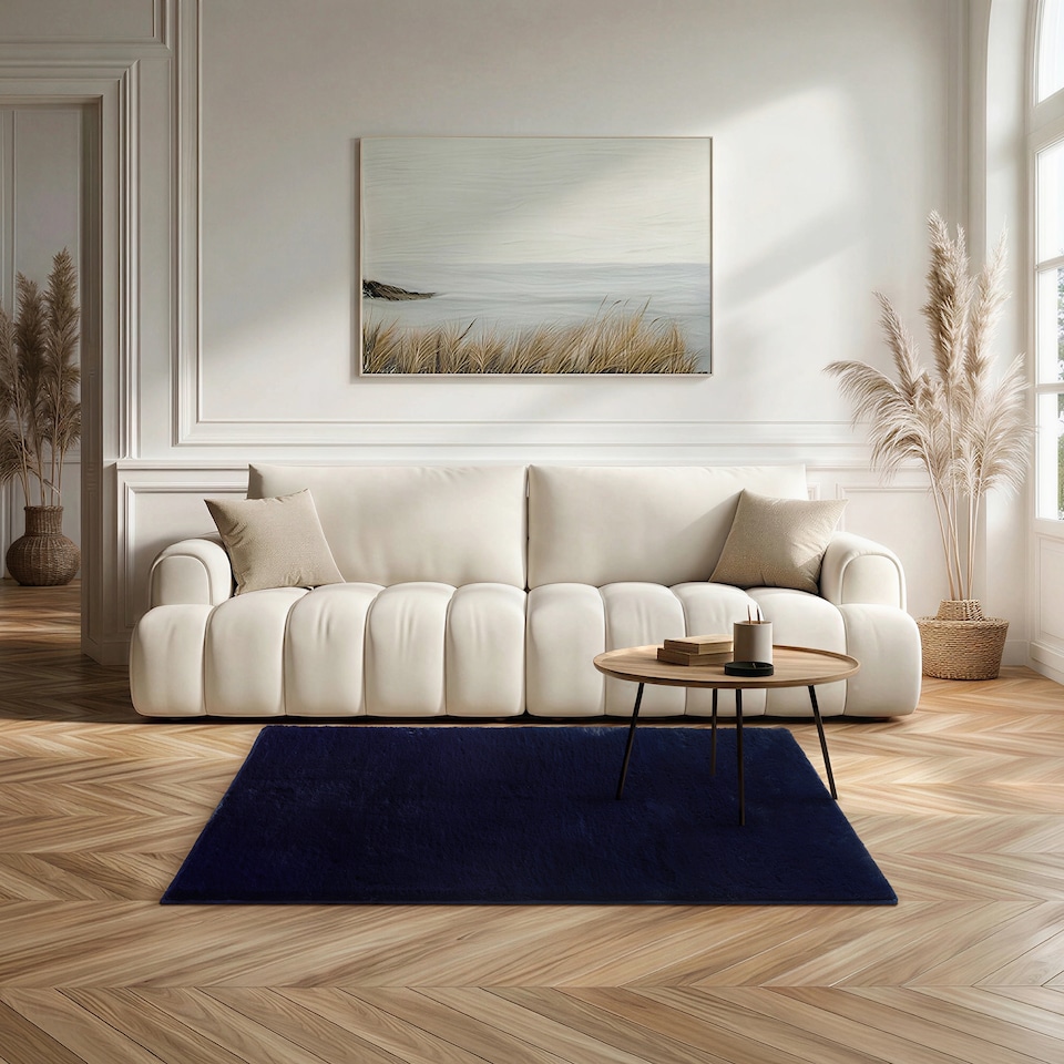 image 1 of Softie Short Pile Faux Fur Living Room & Bedroom Rug
