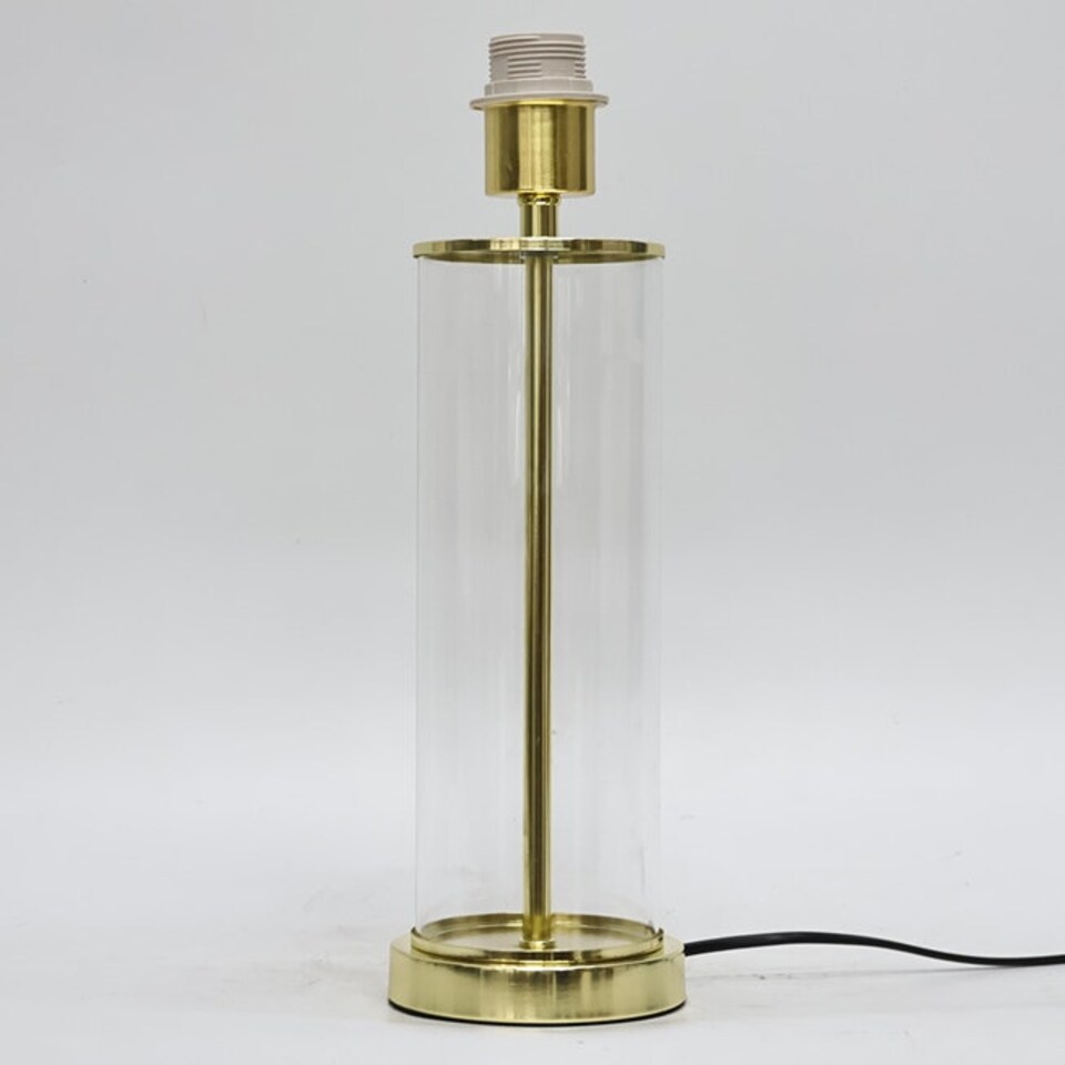 image 1 of Aura - Satin Brass Table Lamp with Black Pleated Velvet Shade Bronze | Black