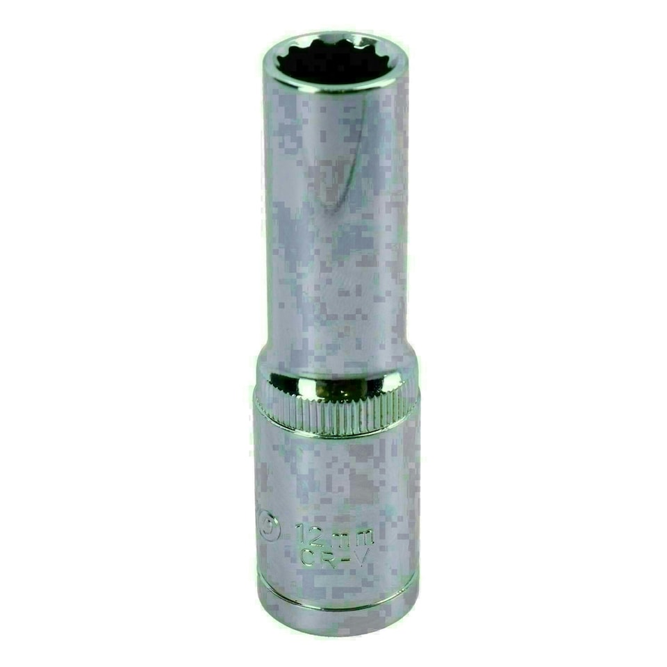 image 1 of 12mm 1/2in Drive Double Deep Long Reach Metric Socket 12 Point Sided Bi-hex