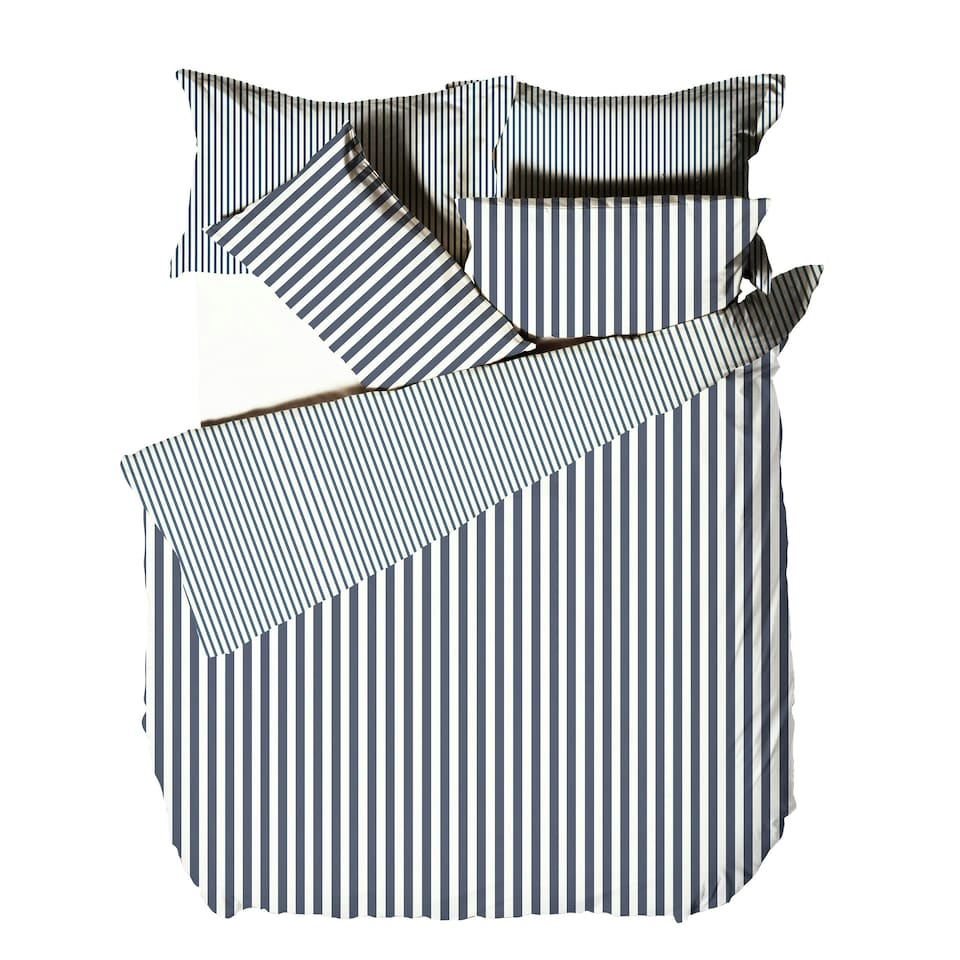 image 1 of Yard Hebden Stripe Super King Duvet Cover Set