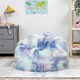 image 3 of icon Kids Classic Faux Fur Bean Bag Chair Unicorn Bean Bags for Children Pink
