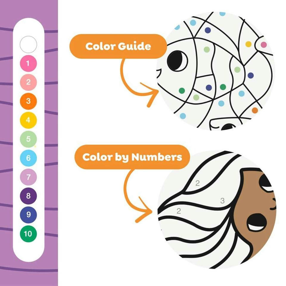 image 1 of Colour By Numbers - Mermaids and Friends