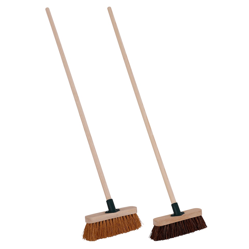 image 1 of Charles Bentley 9.5 inches Bassine and Coco Brooms Set Of 2