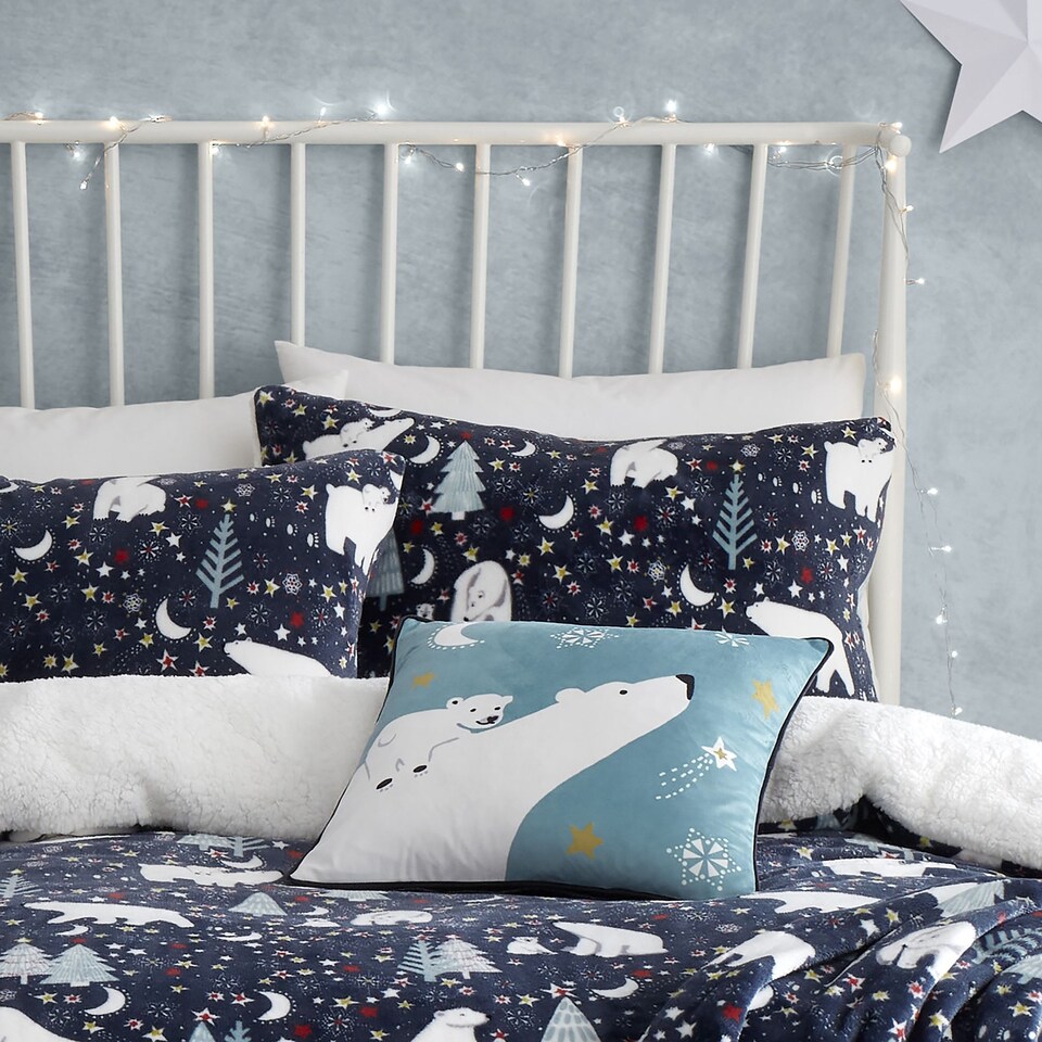 image 1 of Fusion Starry Night Duvet Cover Set Blue