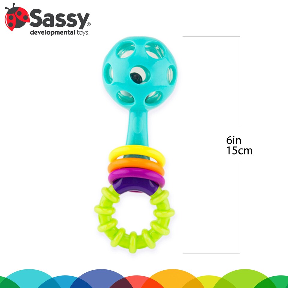 image 1 of Sassy Peek A Boo Beads Rattle