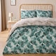image 1 of OHS Watercolour Geo Abstract Duvet Cover and Pillowcase Set, Double - Green Green | Double