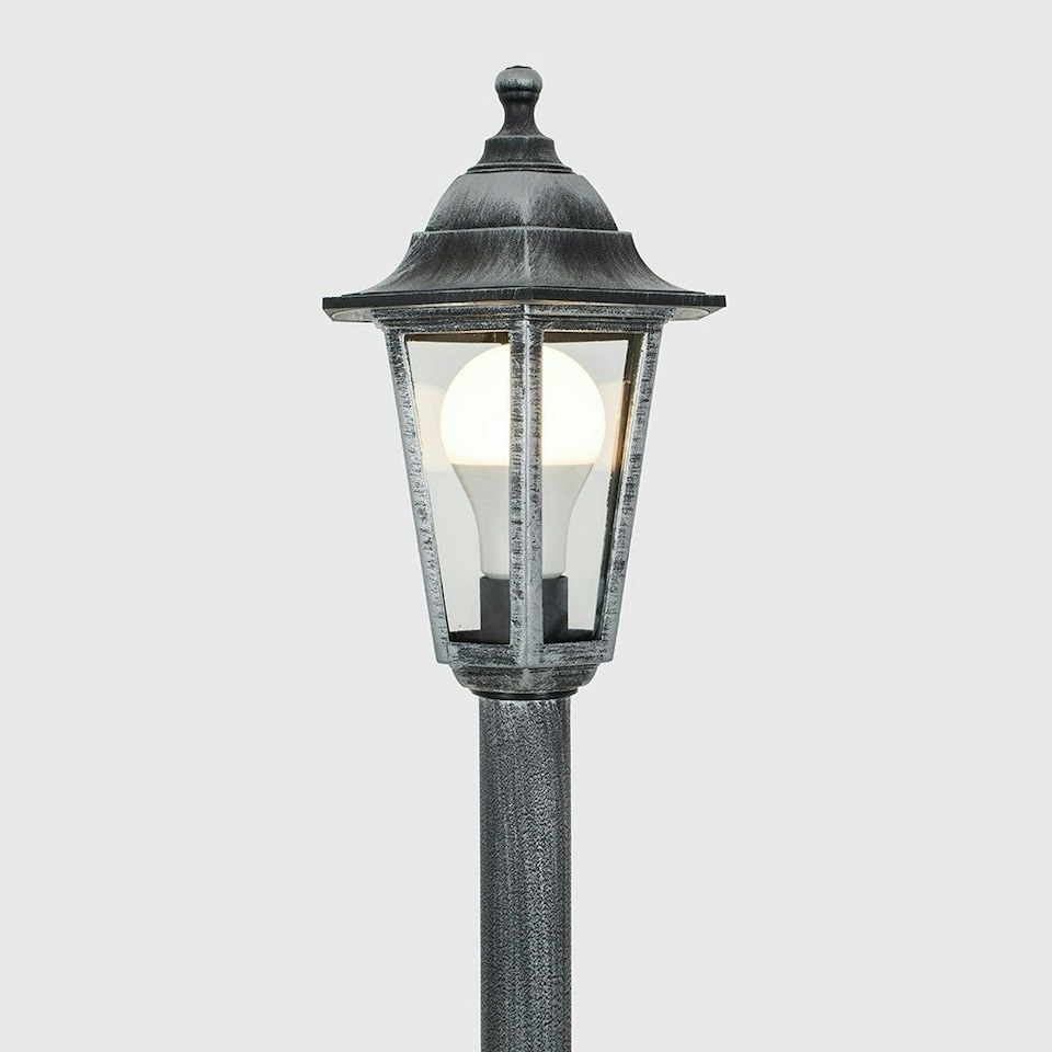 image 1 of ValueLights Mayfair Bollard Black Outdoor Bollard Light Black