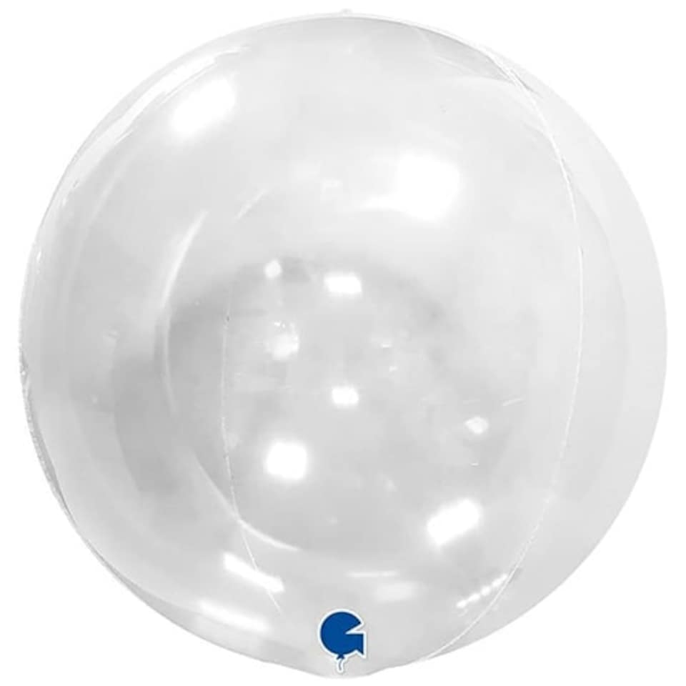 Transparent 4D Globe Foil Helium Balloon 38cm / 15 in