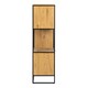 image 3 of Swindon Bookcase with 2 Doors, 3 drawers and 1 Shelves in Black