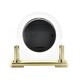 image 3 of Wm.Widdop Glass Mantel Clock 2 Tone Dial Gold Stand Gold | Clear