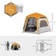 image 5 of Outsunny Instant Camping Tent, 4 Person Easy Setup Dome Tent | Grey | Light Grey | 2.8L x 2.4W x 1.55H m
