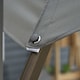 image 9 of Outsunny 3m Patio Offset Parasol Roma Umbrella Cantilever Hanging Sun Shade Canopy Shelter Tilt 360 Rotation with Aluminium Frame Hand Crank Cross Base, Dark Grey