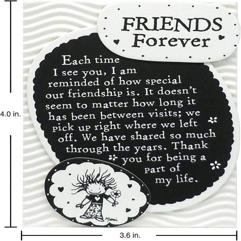 image 1 of Friend Magnet with Easel Back Keepsake Birthday, Holiday, or Thinking of You Gift