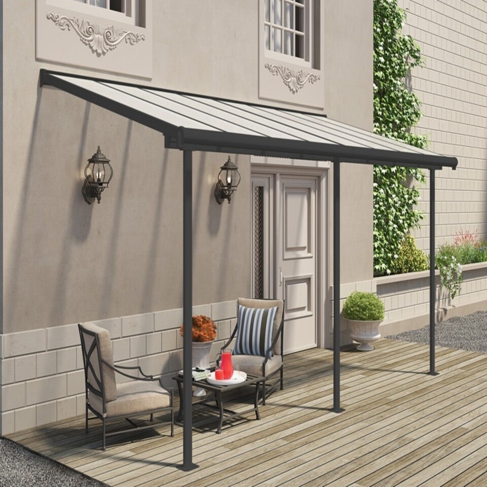 image 1 of Patio Cover Sierra 2.3X4.6 Clear - Polycarbonate - L447.5 x W224 x H300 - Grey Grey