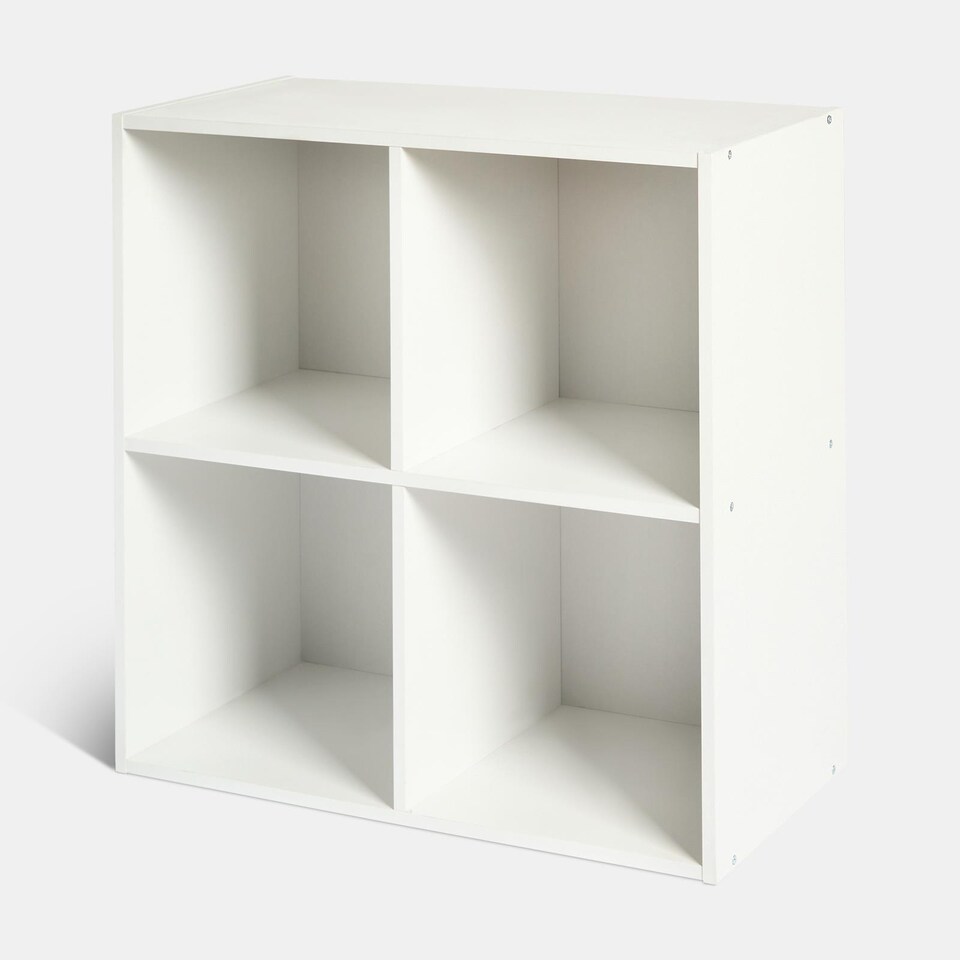 image 1 of OHS Oslo 4 Cube Freestanding Storage Unit Bookcase Shelf