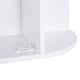 image 9 of HOMCOM Wall Mounted Bathroom Cabinet with Mirror Single Door Storage Organizer 2-tier Inner Shelves White