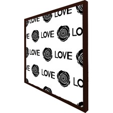 Rose & love print (Picutre Frame) Brown | M