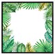 image 2 of Tropical leaves (Picture Frame) White | S