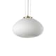 image 1 of Plisse Globe Dome Pendant Ceiling Light Brass 35cm