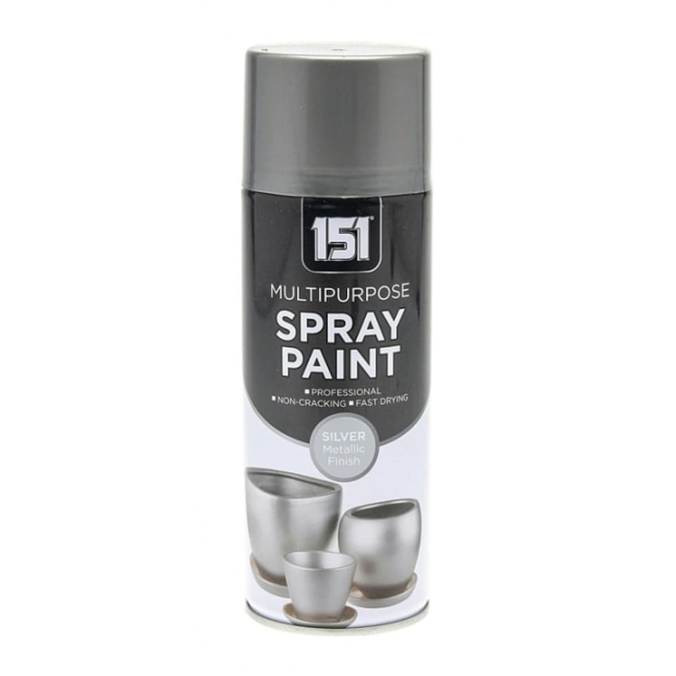 151 Multipurpose Metallic Silver Spray Paint 400ml