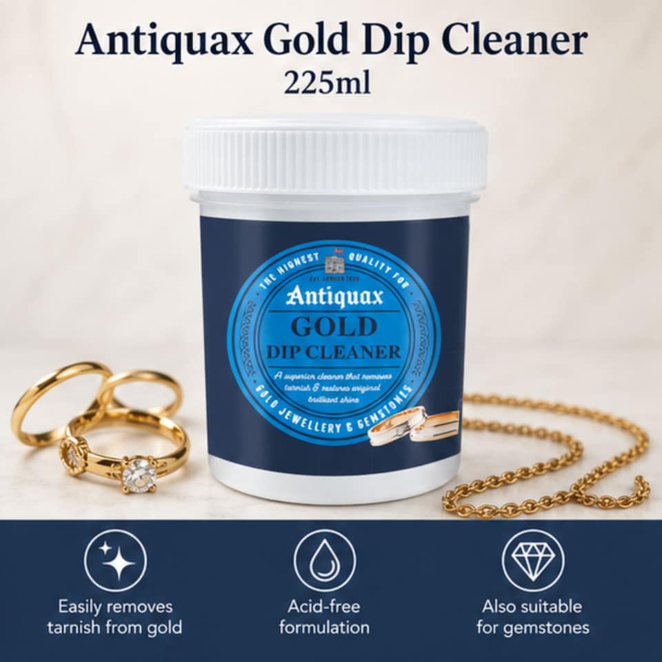 image 1 of Antiquax Gold Dip Cleaner 225ml Metal & Jewellery Care Tarnish Remover