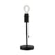 image 4 of Traditional and Classic Table Lamp Base in Matte Black with Pull Cord Switch | Black