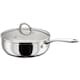 image 1 of Judge Classic Stainless Steel Saute Pan with Glass Lid 24cm