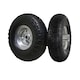 image 1 of Set Of 4 Pneumatic Sack Truck Tyres 10'' Replacement Barrow Wheels