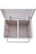 image 5 of Living and Home Foldable Laundry Basket with Casters,Multifunctional Storage Bsket- White, M | White | M