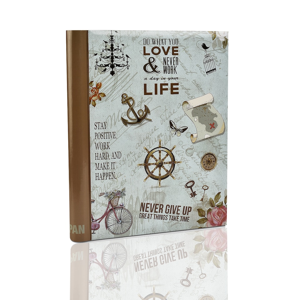 image 1 of ARPAN Large Self Adhesive Photo Album – 20 Sheets / 40 Sides – Holds Various Sized Photos up to A4 Size – Sticky Page Memory Scrapbook Album