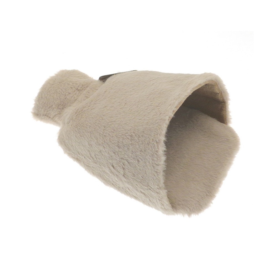 image 1 of Ribbon Luxury Faux Fur Foot Hot Water Bottle | Multi | Natural | One Size | 1