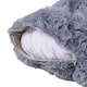 image 5 of Living and Home Plush Throw Pillow Cover Pillowcase, Light Grey-45x45cm | Grey | Light Grey