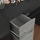 image 3 of 3-Drawer Wooden Desk and Dressing Table - Multi-Functional, 79.5x93x40 cm | Black | Black & Ash Grey | 22.5 x 43.5 x 98.5 | 1