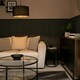 image 3 of ValueLights Reni Medium Black Fabric Pendant Shade