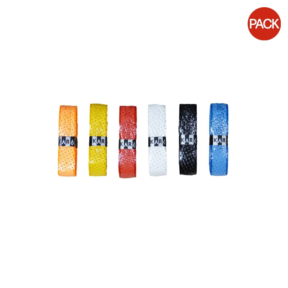 Karakal Gripped Racket Overgrip (Pack of 24) - Multicoloured - One Size