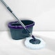 image 5 of Calitek 360° Rotating Spin Mop and Bucket Set with 2 Microfibre Heads Grey