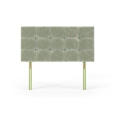 Pearl Silver Chenille Headboard King Size N/A